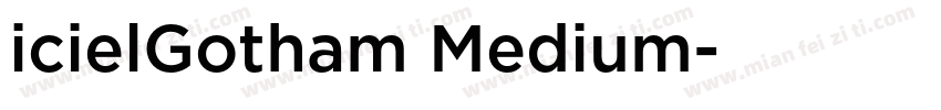 icielGotham Medium字体转换